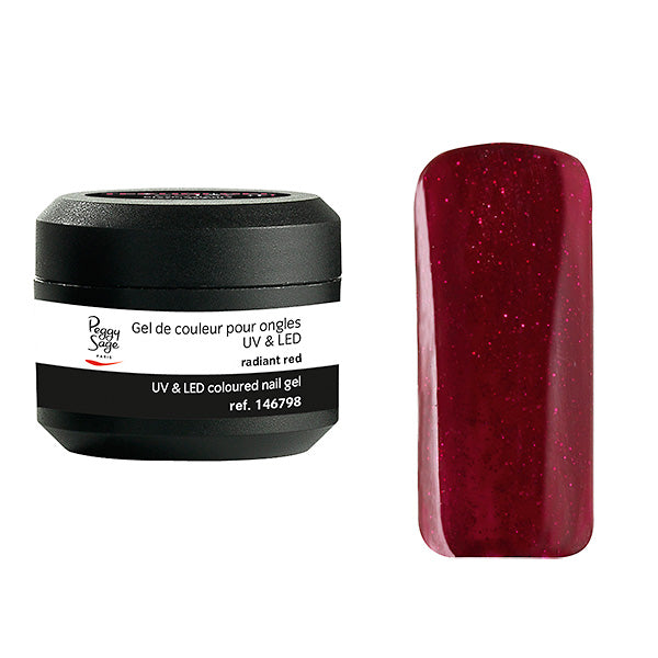 PEGGY SAGE GEL UV&LED COLORATO PER UNGHIE RADIANT RED 5G - Tre Pi Profumerie