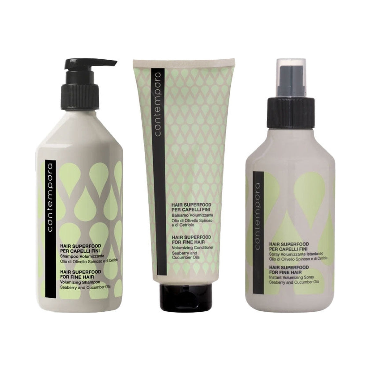 KIT CONTEMPORA VOLUMIZZANTE SHAMPOO+BALSAMO+SPRAY