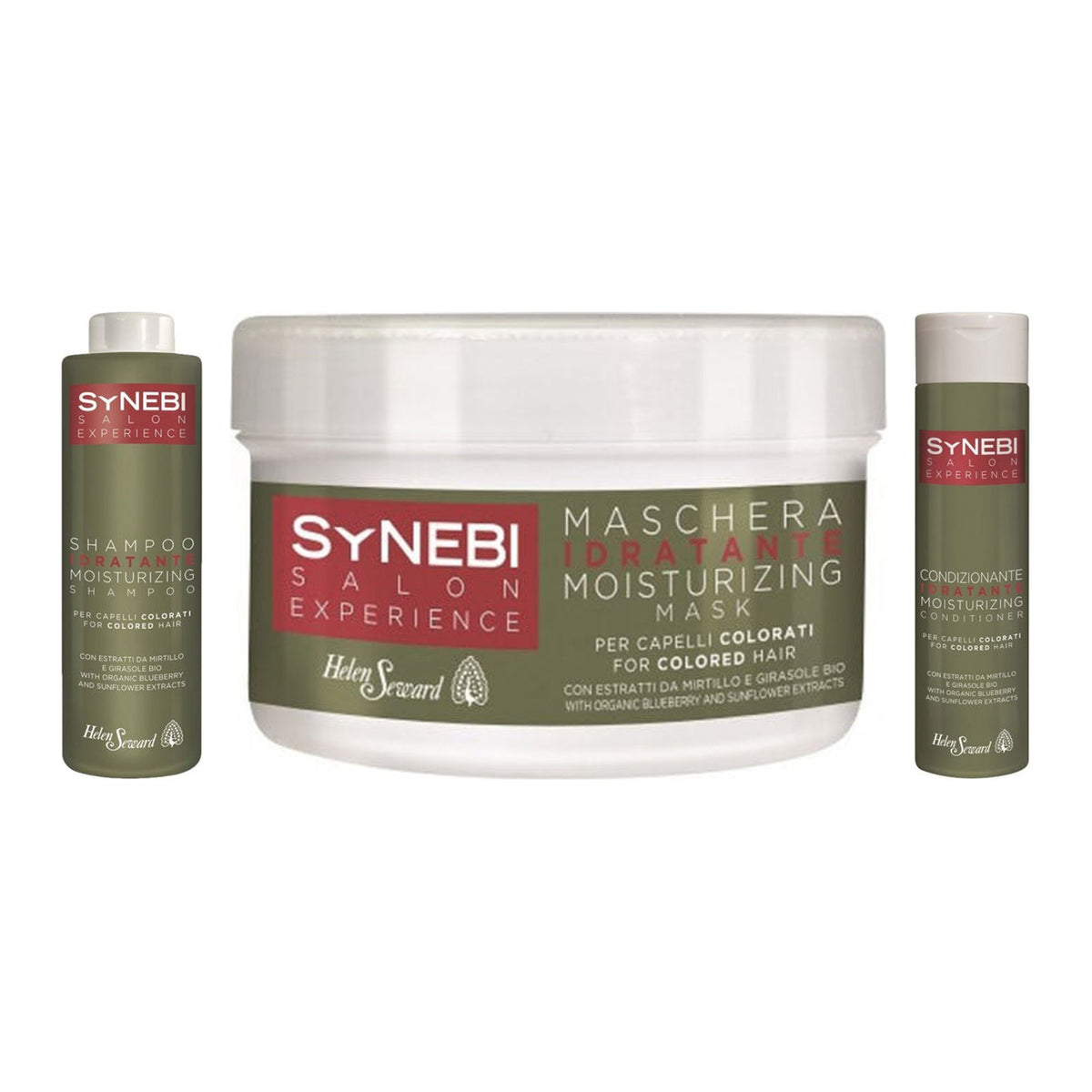 KIT SYNEBI IDRATANTE CAPELLI COLORATI M SHAMPOO+MASCHERA+BALSAMO