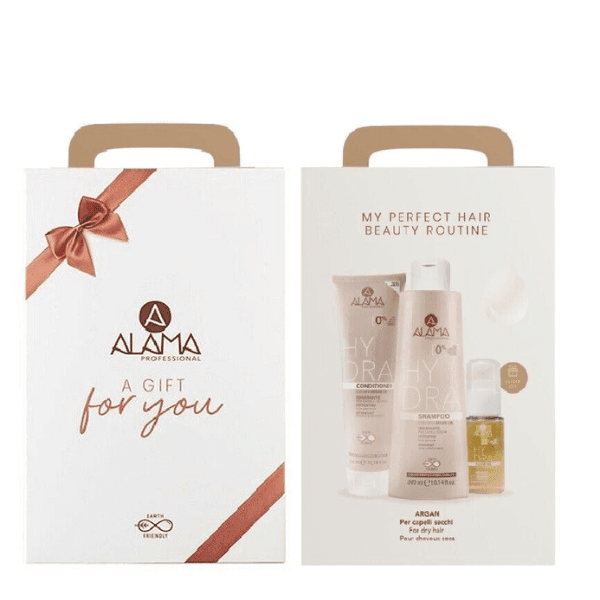 COFFRET CADEAU ALAMA HYDRA 2024 SHAMPOING + APRÈS-SHAMPOOING + HUILE