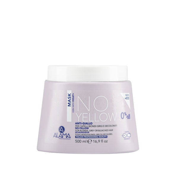 ALAMA NO YELLOW MASCHERA ANTI GIALLO CAPELLI BIONDI 500 ML - Tre Pi Profumerie