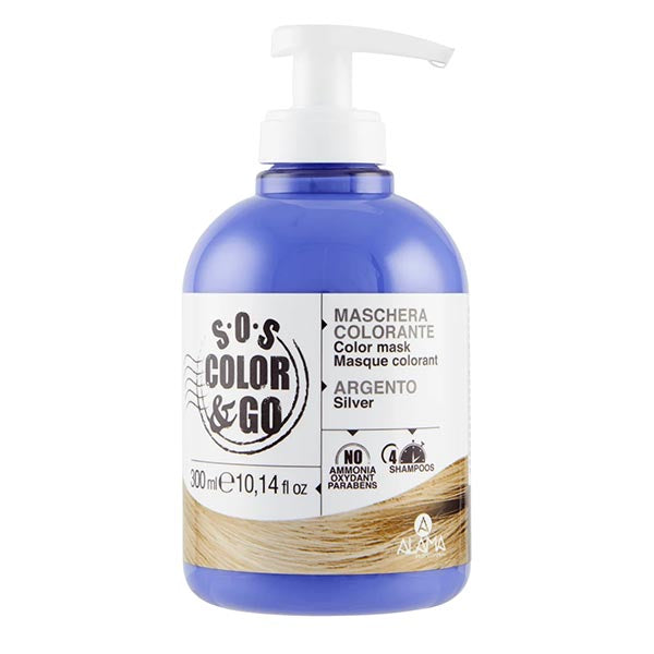 ALAMA SOS COLOR & GO MASCHERA COLORANTE ARGENTO 300 ML - Tre Pi Profumerie