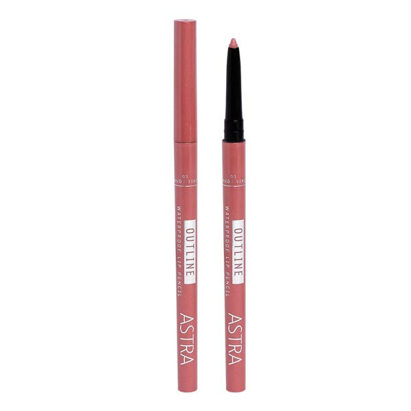 ASTRA MATITA LABBRA OUTLINE WATERPROOF NUDE VIBE 01 - Tre Pi Profumerie