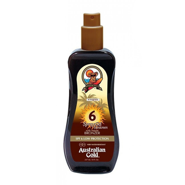 AUSTRALIAN GOLD SPRAY GEL SPF 6 LOW PROTECTION 237 ML - Tre Pi Profumerie