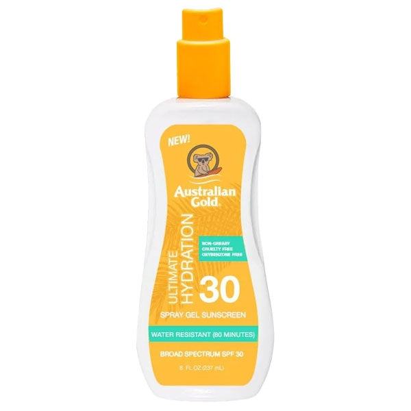 AUSTRALIAN GOLD ULTIMATE HYDRATION SPRAY GEL SPF 30 237 ML - Tre Pi Profumerie