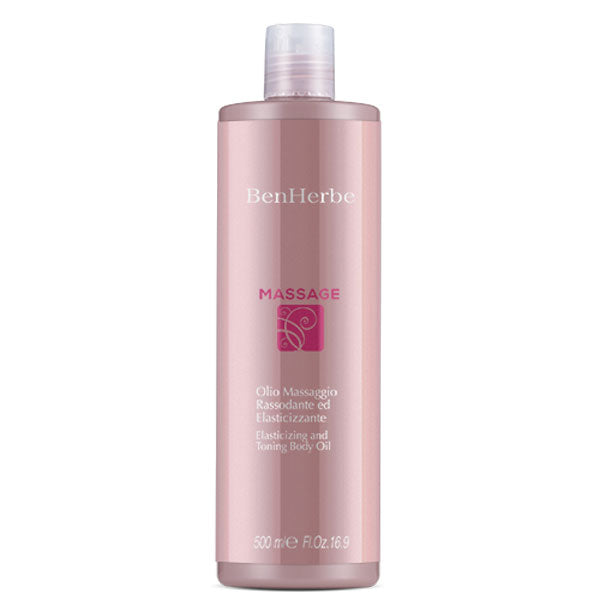 BENHERBE MASSAGE OLIO MASSAGGIO RASSODANTE ELASTICIZZANTE 500 ML - Tre Pi Profumerie