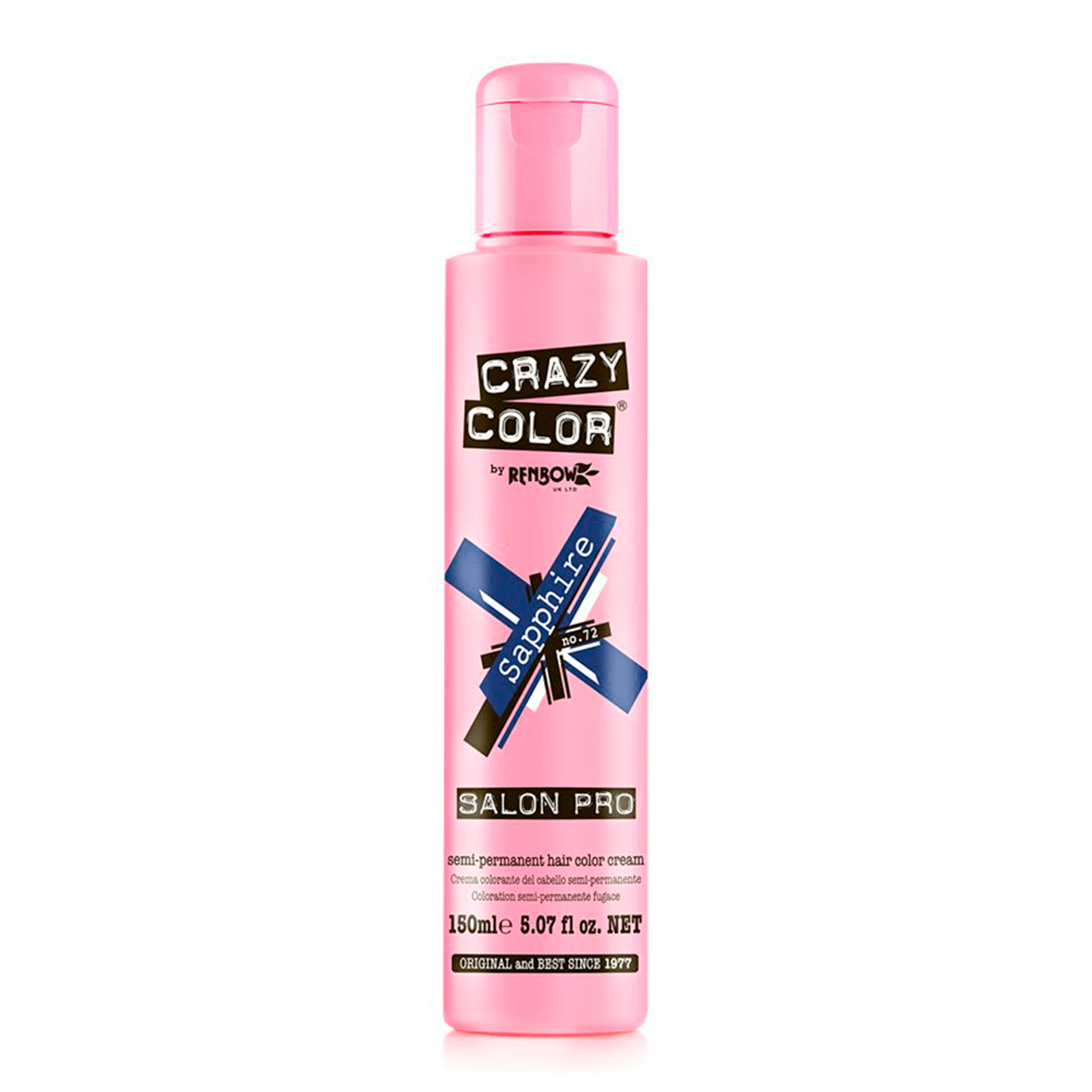 CRAZY COLOR SEMI-PERMANENT HAIR COLOR CREAM SAPPHIRE 72