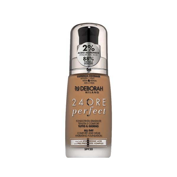 DEBORAH FONDOTINTA 24 ORE PERFECT ACIDO IALURONICO 06 - Tre Pi Profumerie