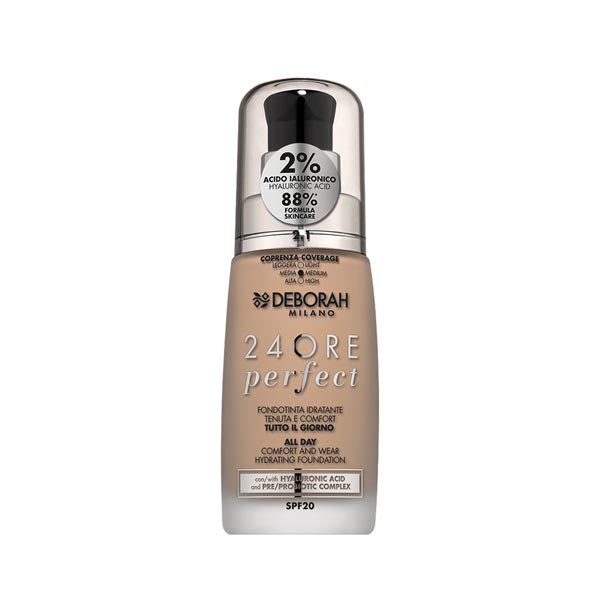 DEBORAH FONDOTINTA 24 ORE PERFECT ACIDO IALURONICO 2.1 - Tre Pi Profumerie