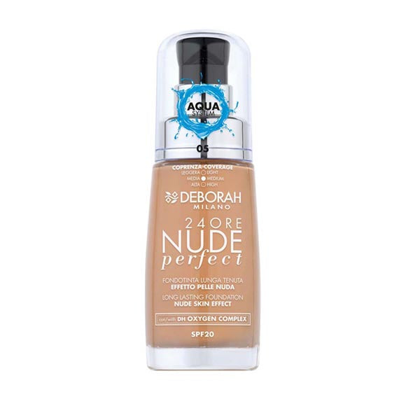 DEBORAH FONDOTINTA 24H NUDE PERFECT AQUA SYSTEM 05 - Tre Pi Profumerie