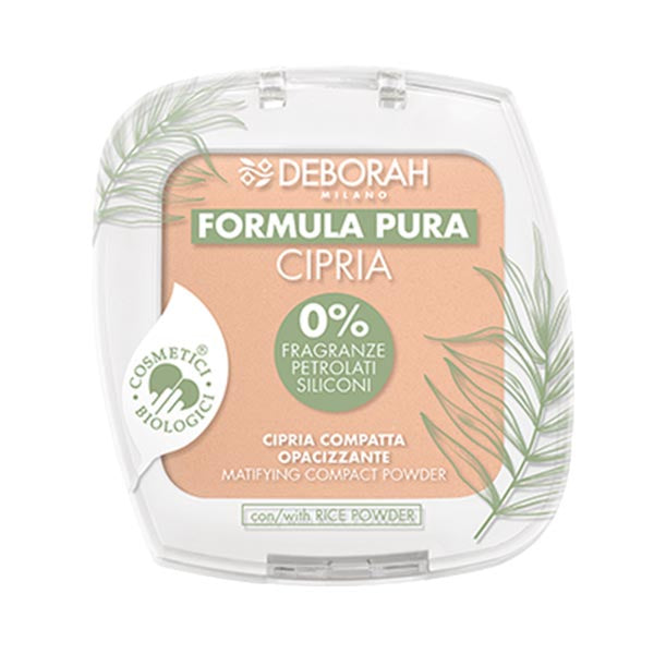 DEBORAH FORMULA PURA CIPRIA COMPATTA OPACIZZANTE 03 - Tre Pi Profumerie
