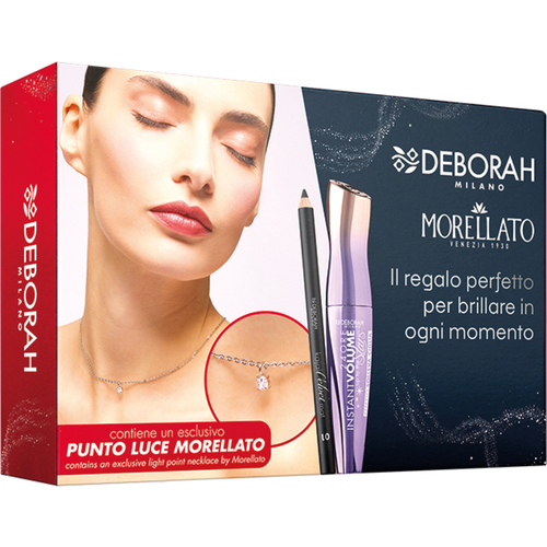 DEBORAH KIT MOREL. 24H INSTANT VOLUME MASCARA + MATERIAL KAJAL PENCIL