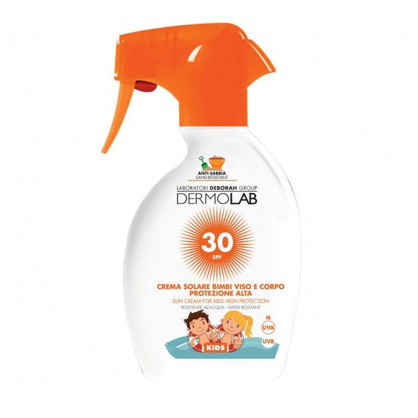 DERMOLAB CREMA SOLARE BIMBI VISO E CORPO SPF30 SPRAY 250 ML - Tre Pi Profumerie