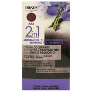 DIKSON 2 IN 1 CREMA COLORANTE ROSSO RUBINO 666 - Tre Pi Profumerie
