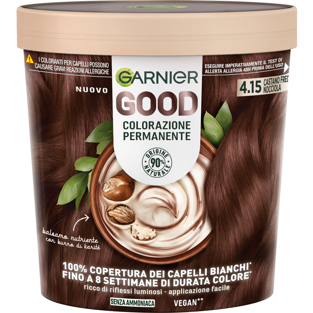 GARNIER GOOD PERMANENT COLOUR COLD BROWN HAZELNUT 4.15
