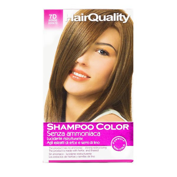 HAIR QUALITY SHAMPOO COLORORANTE CAPELLI BIONDO DORATO - Tre Pi Profumerie