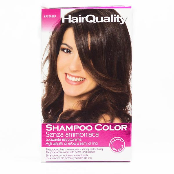 HAIR QUALITY SHAMPOO COLORORANTE CAPELLI CASTAGNA - Tre Pi Profumerie