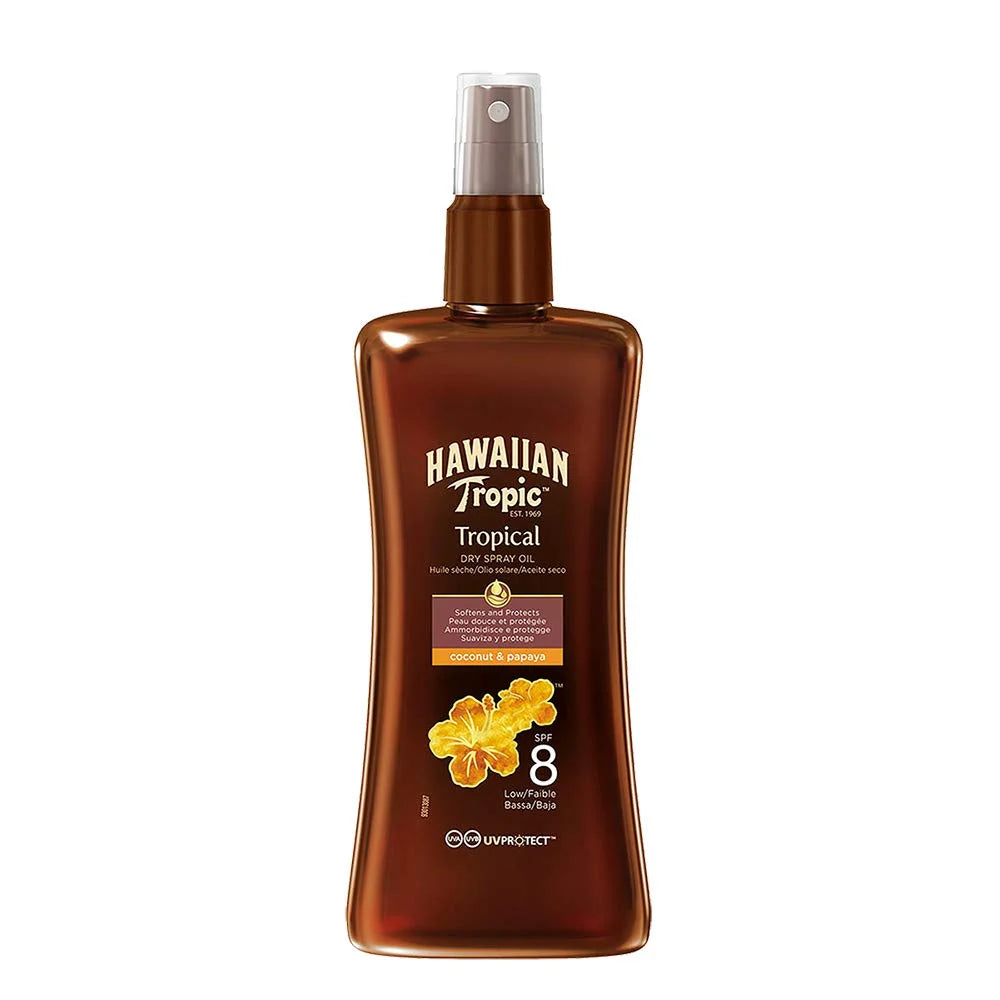 HAWAIIAN TROPIC PROTECTIVE DRY OIL SPRAY SPF8 200 ML