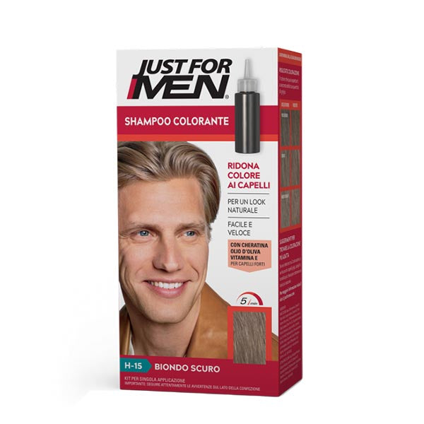 JUST FOR MEN SHAMPOO COLORANTE BIONDO SCURO - Tre Pi Profumerie