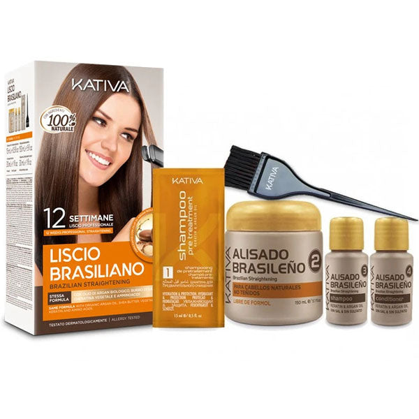 KATIVA KERATIN KIT LISCIO BRASILIANO 12 SETTIMANE - Tre Pi Profumerie
