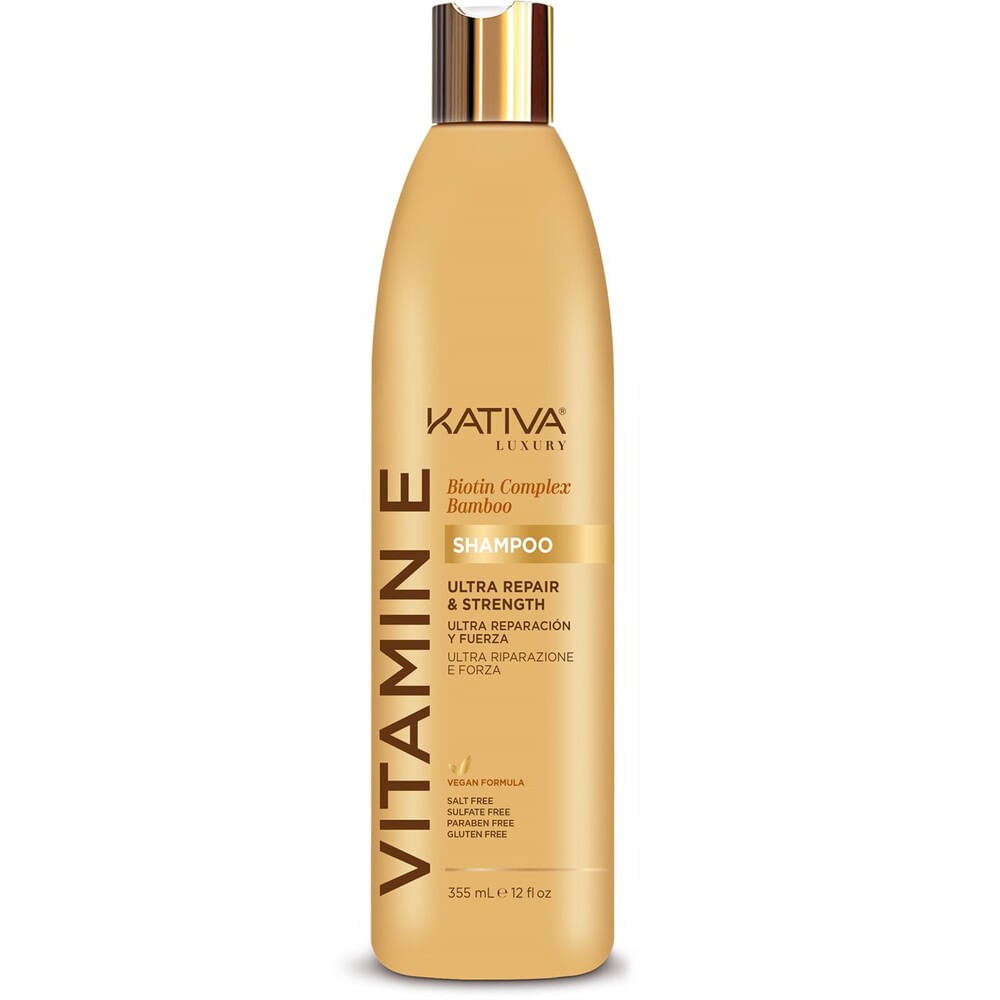 KATIVA SHAMPOOING VITAMINE E ULTRA RÉPARATEUR ET FORCE 355 ML