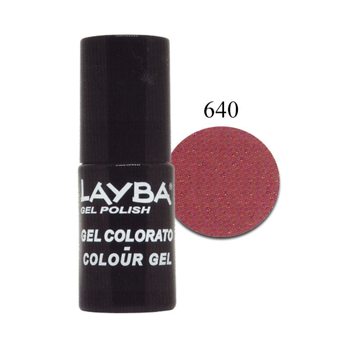 LAYLA LAYBA SMALTO SEMIPERMANENTE GEL POLISH SHABBY WINE 640 - Tre Pi Profumerie
