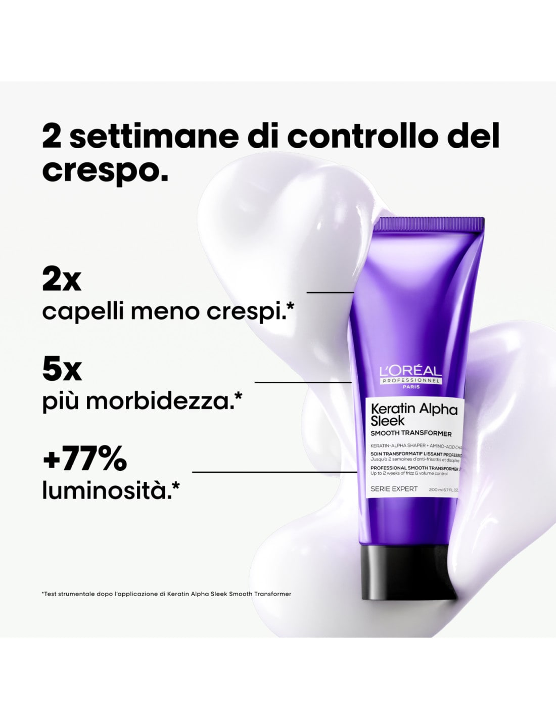 L'OREAL EXPERT KERATIN ALPHA SLEEK TREATMENT 200ML CAPELLI LISCI