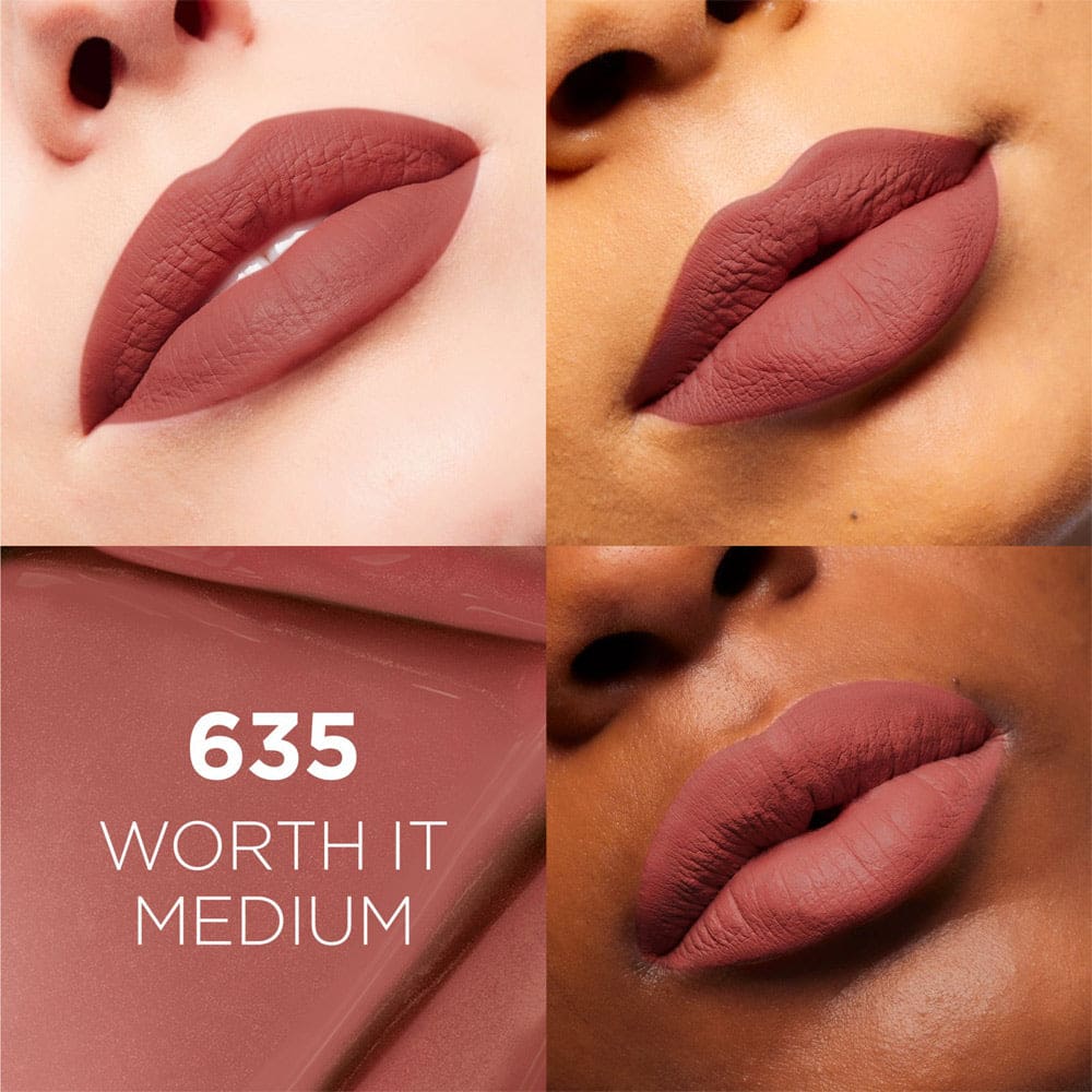 L'OREAL LAQUE RESISTANCE ROSSETTO LIQUIDO 635 WORTH IT MEDIUM