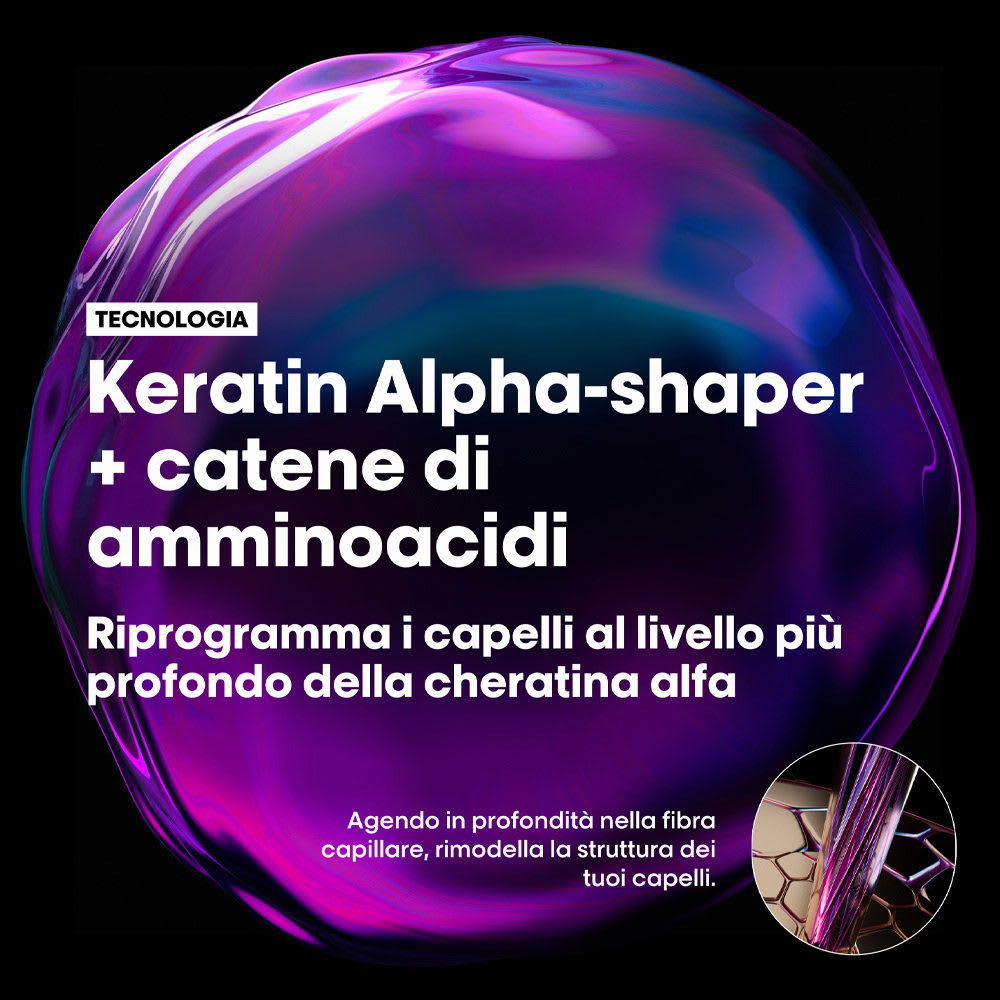 L'OREAL PROFESSIONNEL SHAMPOO KERATIN ALPHA SLEEK 500 ML