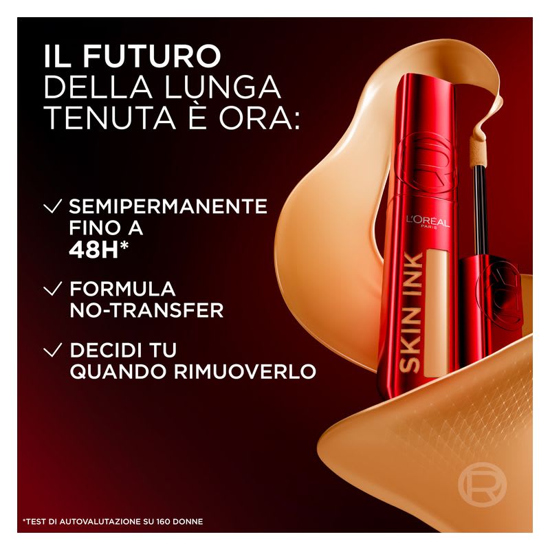 L'OREAL SKIN INK FONDOTINTA E CORRETTORE 2 IN 1 WARM DORE 260