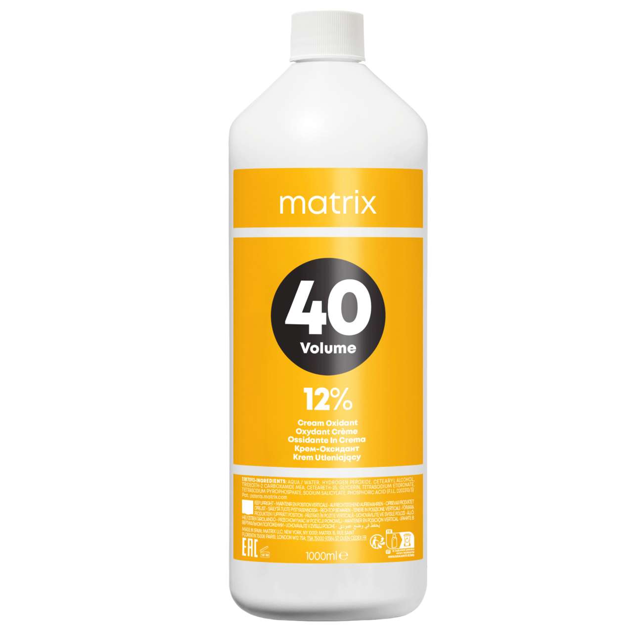 MATRIX SOCOLOR BEAUTY OXIDIZING EMULSION 40 VOLUMES 1000 ML
