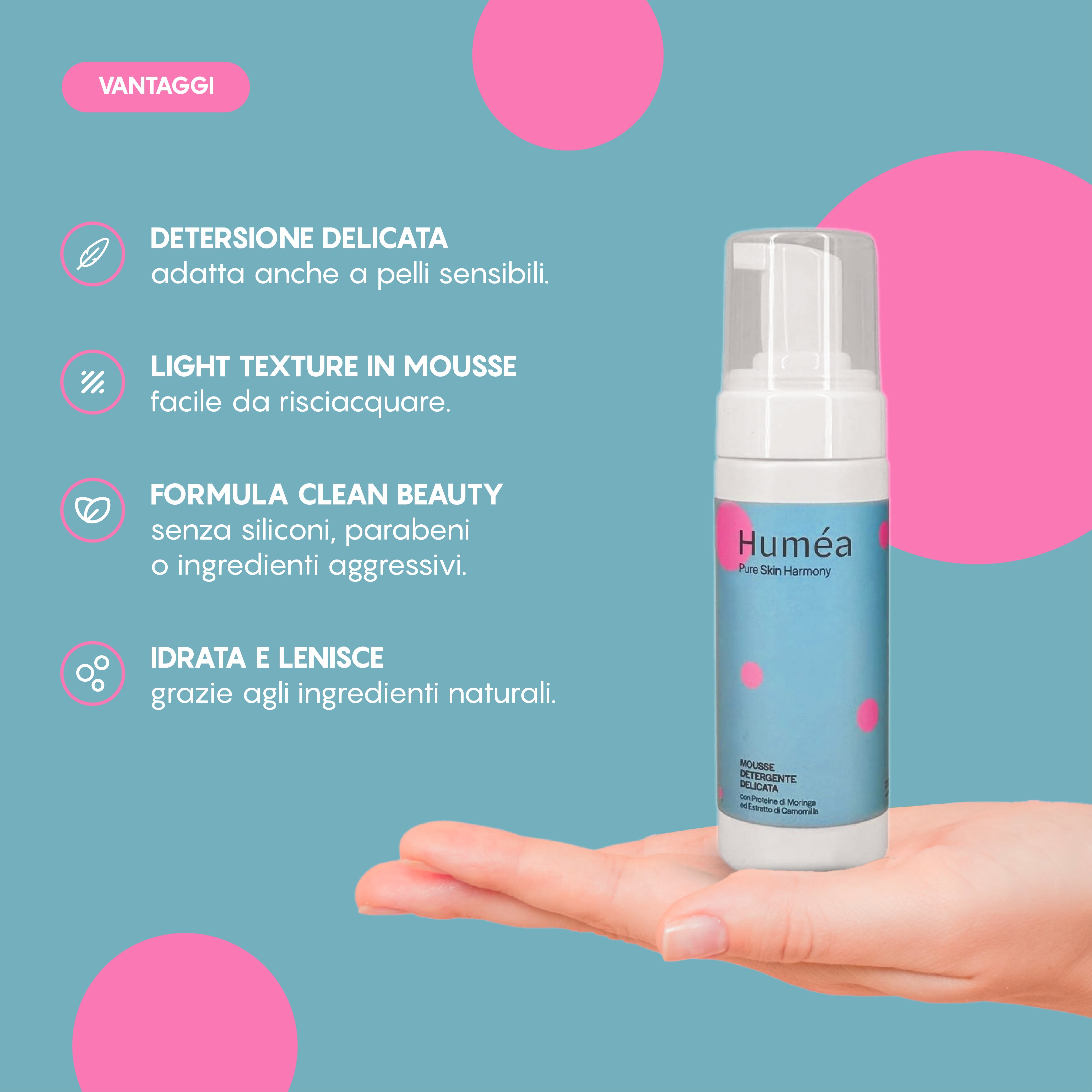 HUMEA MOUSSE DETERGENTEDELICATA 150 ML