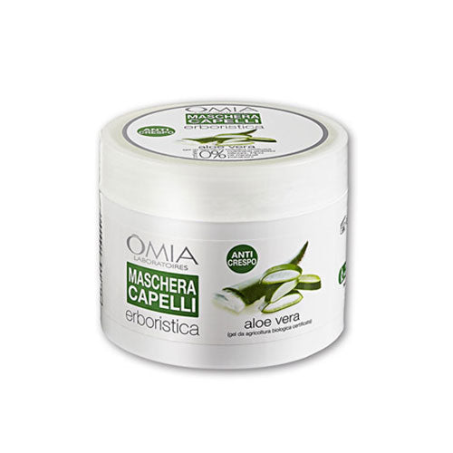 OMIA MASCHERA CAPELLI RISTRUTTURANTE E ANTI CRESPO ALOE VERA 250 - Tre Pi Profumerie