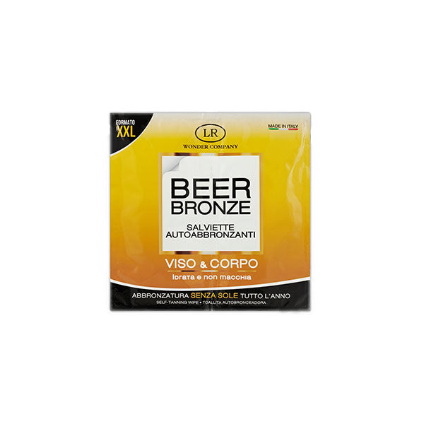 WONDER COMPANY BEER BRONZE SALVIETTE AUTOABBRONZANTI XXL 10ML - Tre Pi Profumerie