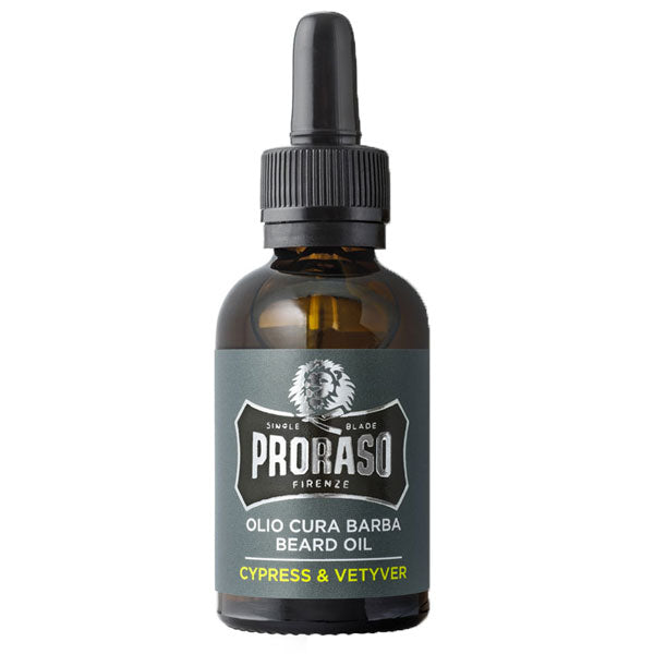 PRORASO CYPRESS E VETIVER OLIO CURA BARBA 100 ML - Tre Pi Profumerie