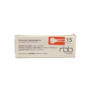 Lames de gouges stériles jetables en acier au carbone RBB, 20 pièces, 15 mm