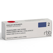 Lames de gouges stériles jetables en acier au carbone RBB, 20 pièces, 2 mm