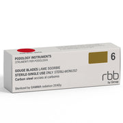 Lames de gouges stériles jetables en acier inoxydable RBB, 20 pièces, 6 mm