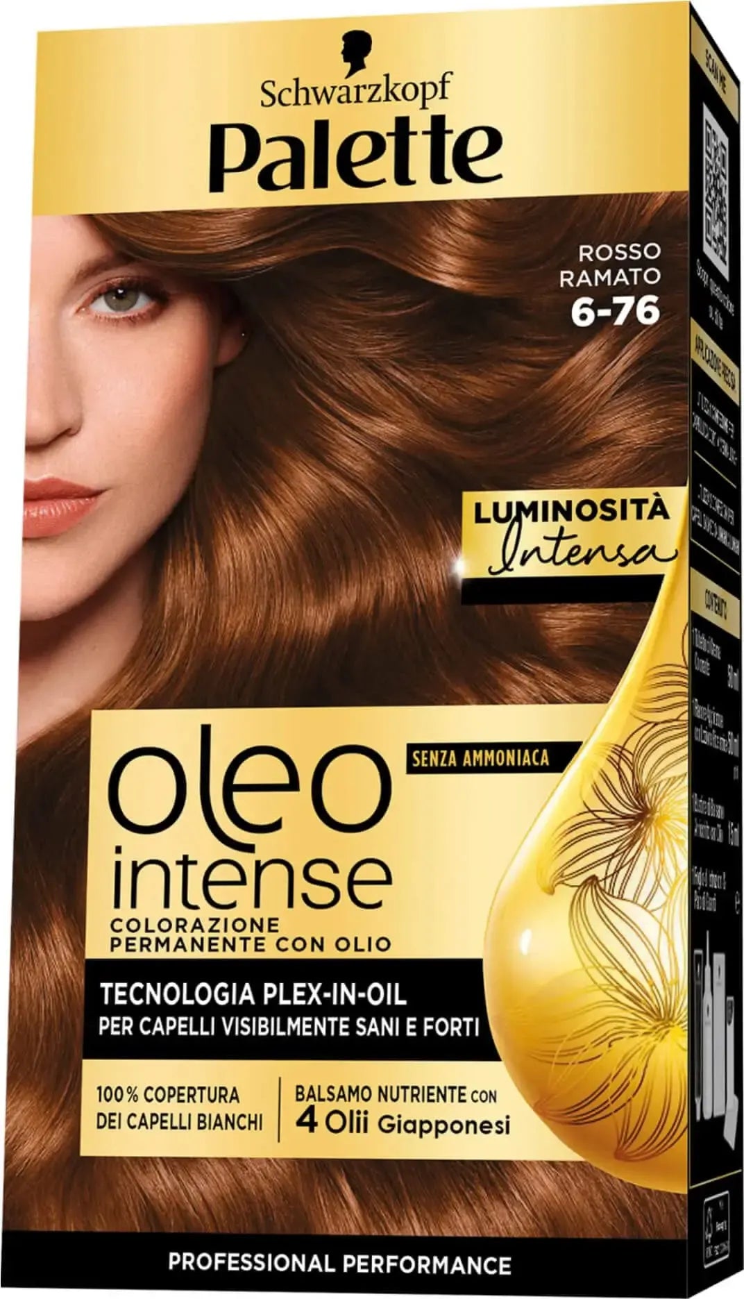 SCHWARZKOPF PALETTE OLEO COLORE CAPELLI ROSSO RAMATO 6-76