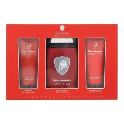 T. LAMBORGHINI SPORTIVOCOF. EDT 125ML + A/S 100ML + S/G 100ML