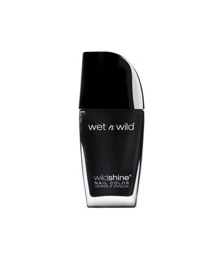 WET N WILD SMALTO NAIL COLOR WILD SHINE BLACK CREME E485D - Tre Pi Profumerie