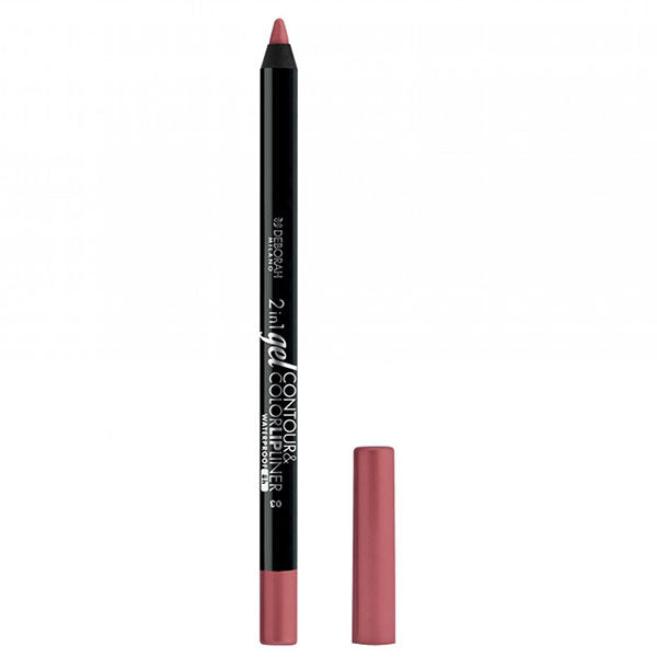 DEBORAH 2IN1 GEL CONTOUR & COLOR LIP LINER WATERPROOF 03 - Tre Pi Profumerie