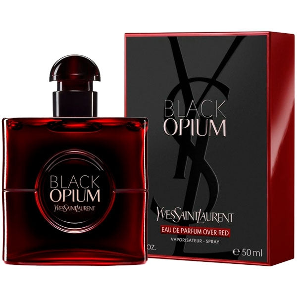 YVES SAINT LAURENT BLACK OPIUM EAU DE PARFUM OVER RED 50 ML - Tre Pi Profumerie